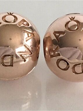 Pandora Rose Gold Logo clamp beads for Pandora bracelet
